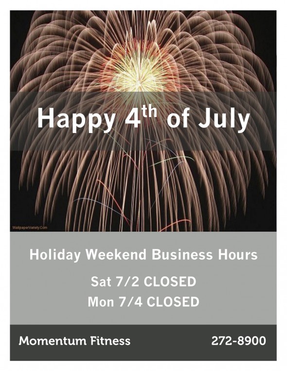 4th of July Hours Sign