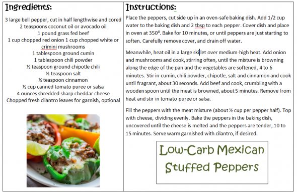 Low-Carb Mexican Stuffed Peppers