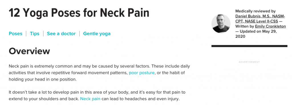 12 Yoga Poses for Neck Pain